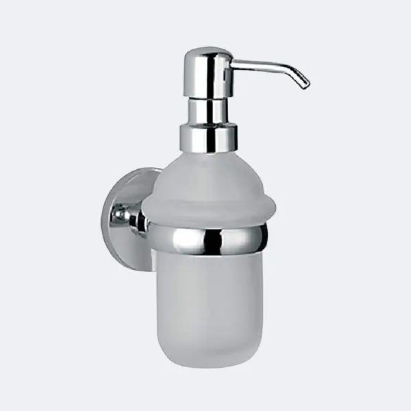 Chrome & Glass Soap Dispenser